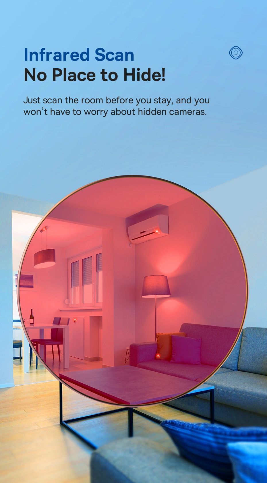 Mini camera detector